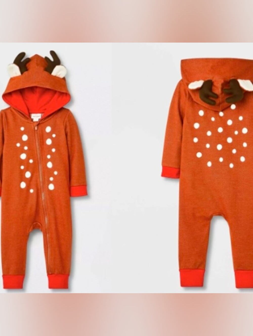 Cat & Jack Baby Reindeer Roomper